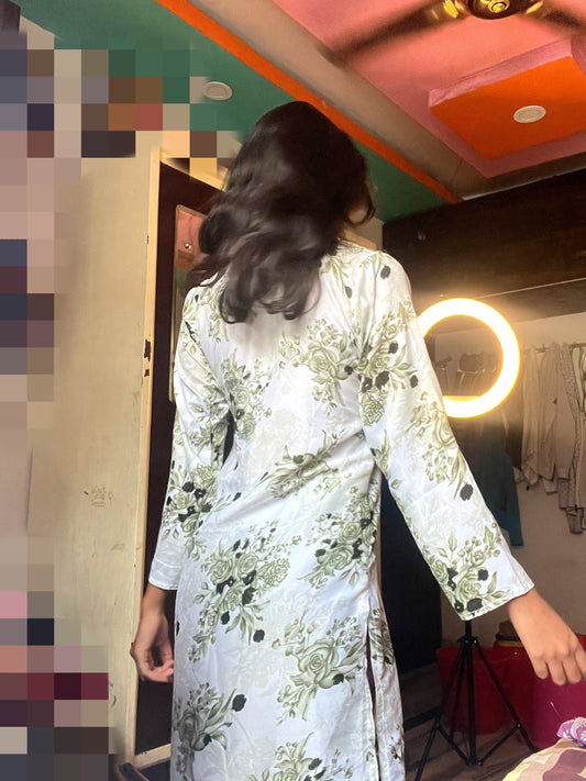 Olive Petal Kurti