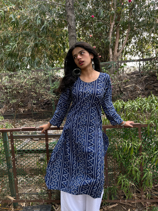 The Blue Whisper Kurti