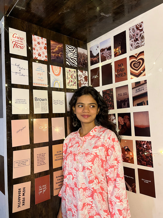 Peach Paradise Kurti